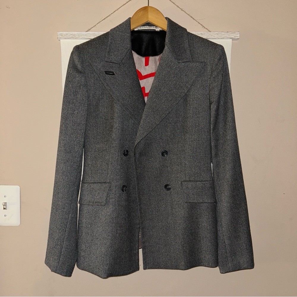 Jc de Castelbajac x Keith Haring Gray Double-Breasted Blazer